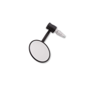 Rétroviseur d'embout de guidon HIGHSIDER pro Montana-Rim avec clignotant LED - noir - l'unité