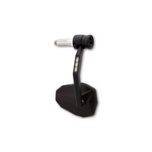 Rétroviseur d'embout de guidon HIGHSIDER pro Victory-Rim avec clignotant et feu de position LED - noir - l'unité