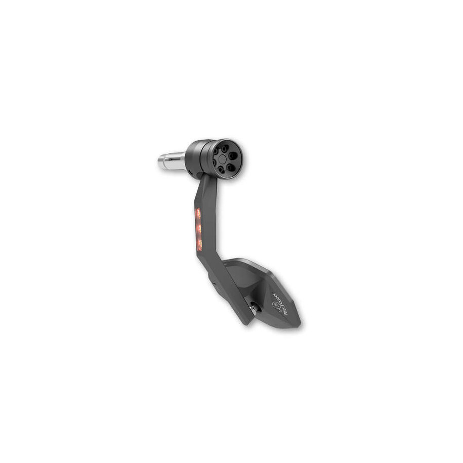 Rétroviseur d'embout de guidon HIGHSIDER pro Victory-Rim avec clignotants LED - noir - l'unité
