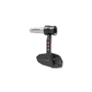 Rétroviseur d'embout de guidon HIGHSIDER pro Victory-Rim avec clignotants LED - noir - l'unité