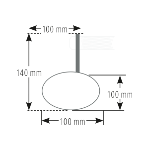 Rétroviseur embout de guidon SHIN YO Superbike