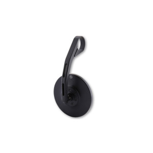 Rétroviseur embout de guidon HIGHSIDER pro Conero 2 Black Edition long - noir mat
