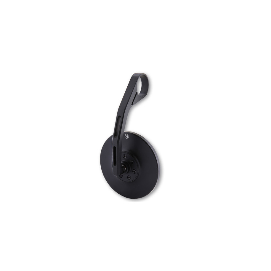 Rétroviseur embout de guidon HIGHSIDER pro Conero 2 Black Edition long - noir mat