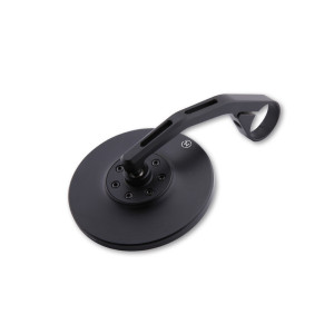 Rétroviseur embout de guidon HIGHSIDER pro Conero 2 Black Edition long - noir mat