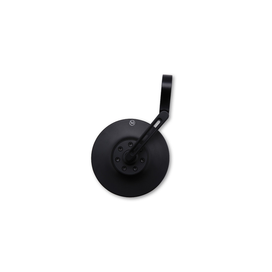 Rétroviseur d'embout de guidon HIGHSIDER pro Conero 2 court - noir - l'unité