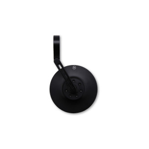 Rétroviseur d'embout de guidon HIGHSIDER pro Conero 2 court - noir - l'unité