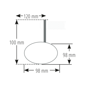 Rétroviseur d'embout de guidon HIGHSIDER pro Conero 2 court - noir - l'unité