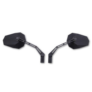 Rétroviseur de guidon HIGHSIDER pro Stealth-X1  - noir - la paire