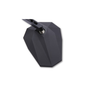 Rétroviseur de guidon HIGHSIDER pro Stealth-X1  - noir - la paire