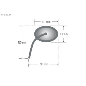 Rétroviseur d'embout de guidon HIGHSIDER pro Victory  - noir - la paire