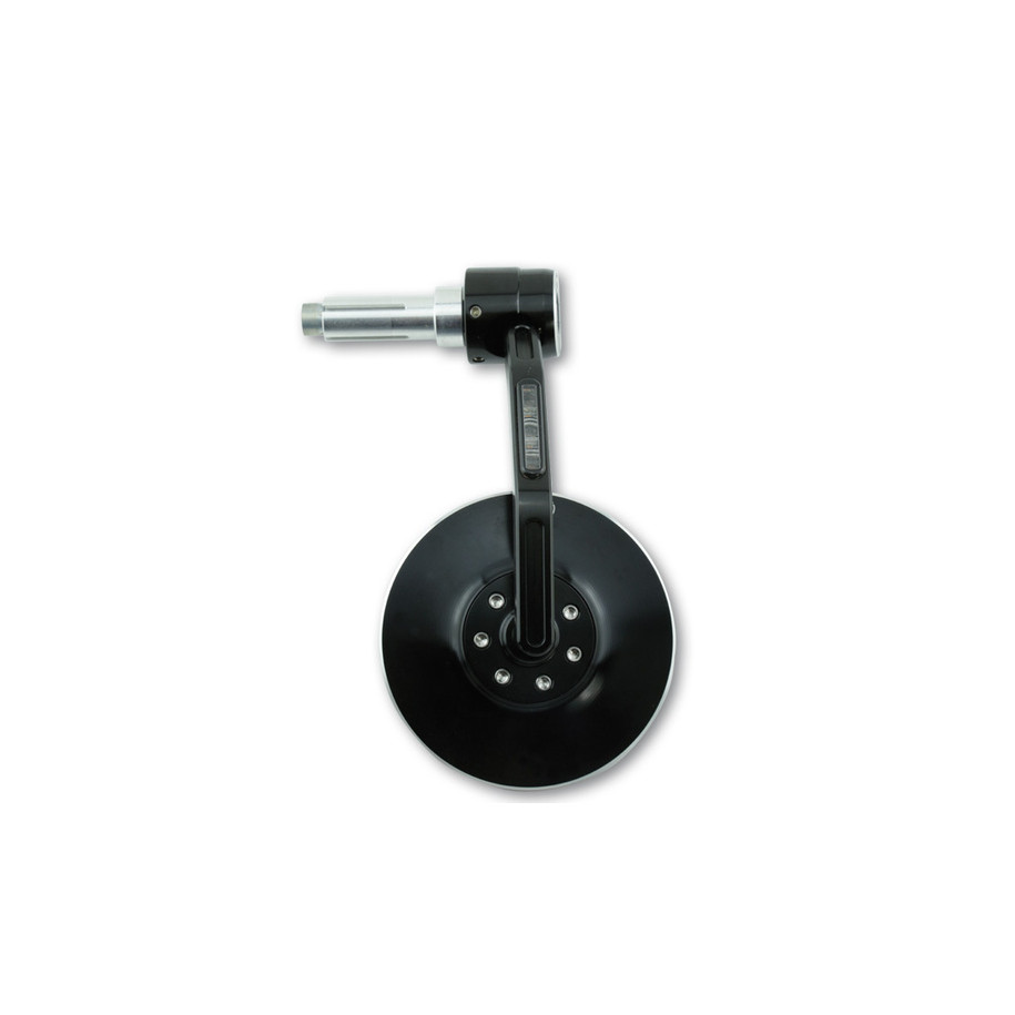 Rétroviseur d'embout de guidon HIGHSIDER pro Conero avec clignotant LED - noir - l'unité