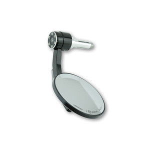 Rétroviseur d'embout de guidon HIGHSIDER pro Conero avec clignotant LED - noir - l'unité