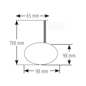 Rétroviseur d'embout de guidon HIGHSIDER pro Conero avec clignotant LED - noir - l'unité