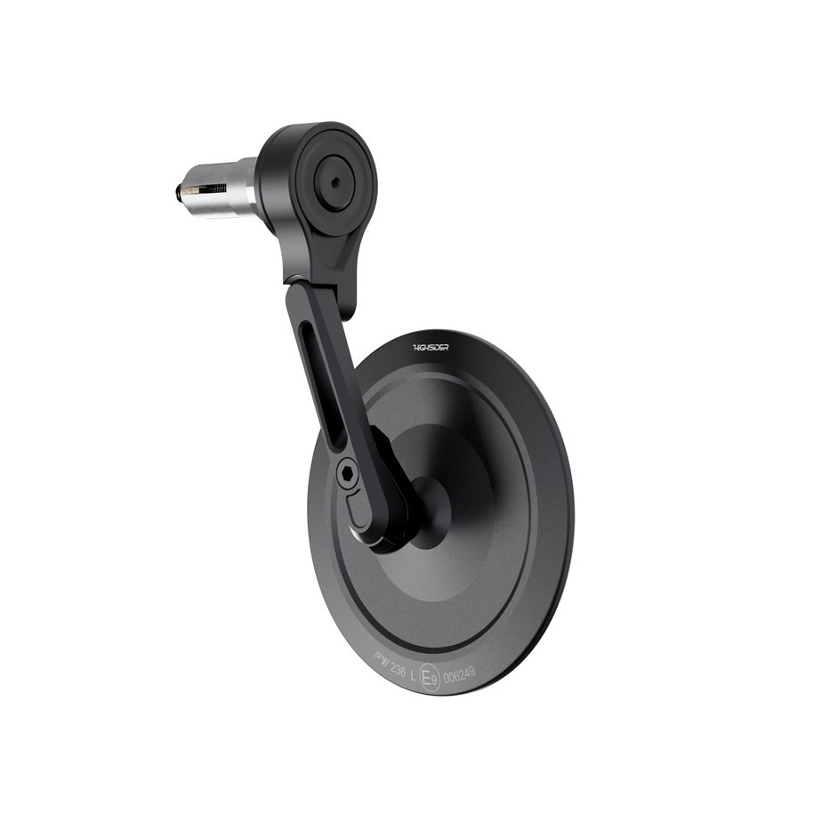 Rétroviseur d'embout de guidon HIGHSIDER pro Montana-Slim court - noir