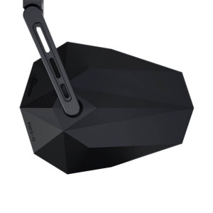 Rétroviseur d'embout de guidon HIGHSIDER pro Stealth-X5 Evo court - noir