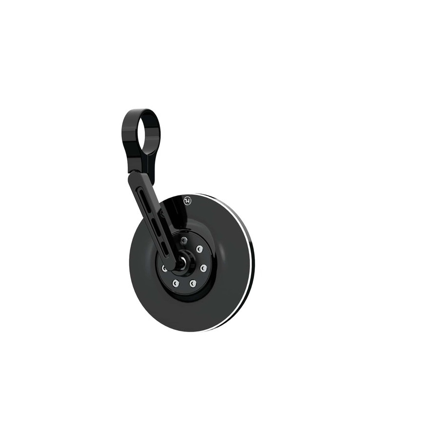 Rétroviseur d'embout de guidon HIGHSIDER pro Conero court - noir