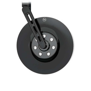 Rétroviseur d'embout de guidon HIGHSIDER pro Conero court - noir