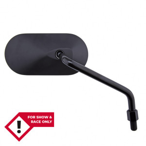 Rétroviseur sur guidon HIGHSIDER smart Agila ovale - côté droit - non homologué E - noir
