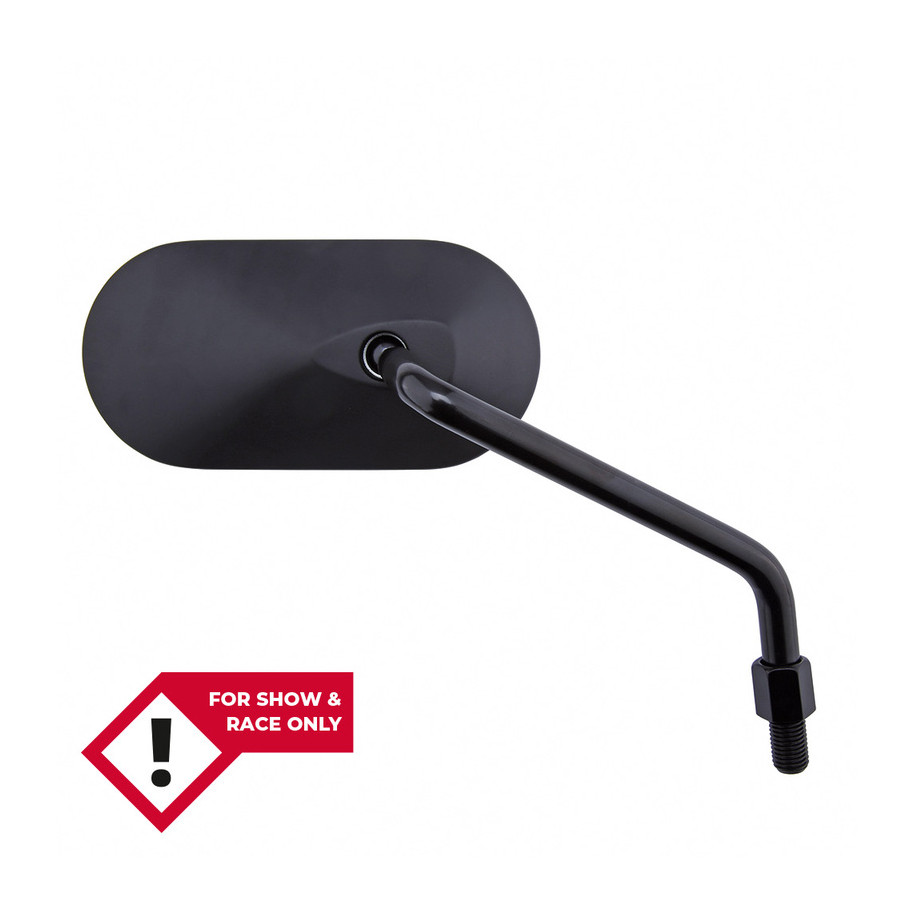 Rétroviseur sur guidon HIGHSIDER smart Agila ovale - côté droit - non homologué E - noir
