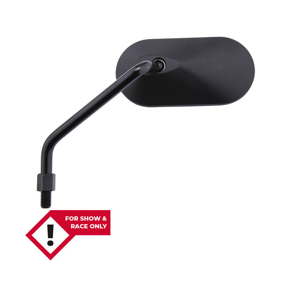 Rétroviseur sur guidon HIGHSIDER smart Agila ovale - côté gauche - non homologué E - noir