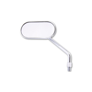 Rétroviseur sur guidon HIGHSIDER smart Agila ovale - côté gauche - non homologué E - chromé