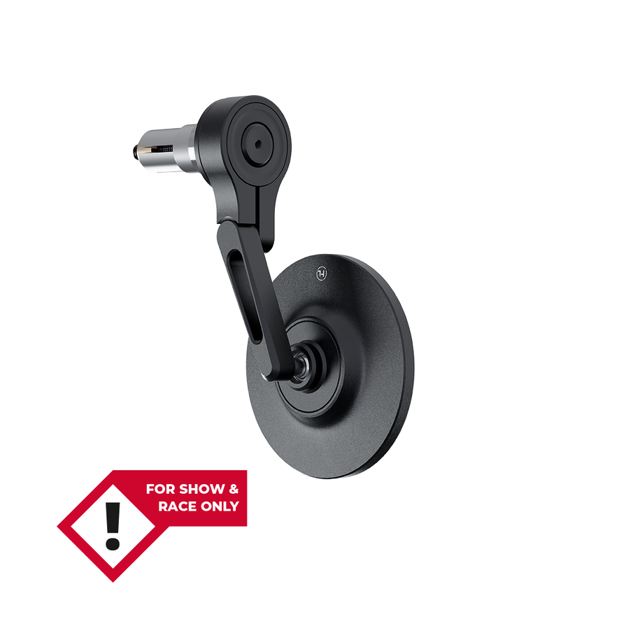 Rétroviseur d'embout de guidon HIGHSIDER pro Conero-XS court - noir