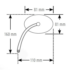 Rétroviseur de guidon HIGHSIDER smart Mini  - chrome