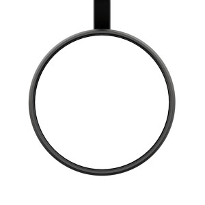 Rétroviseur d'embout de guidon HIGHSIDER smart Circula-S long - noir