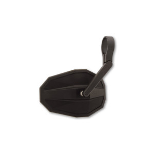 Rétroviseur d'embout de guidon HIGHSIDER smart Straight court - noir