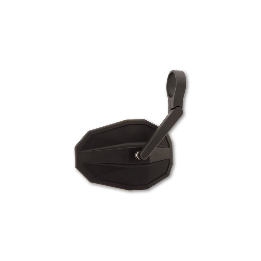 Rétroviseur d'embout de guidon HIGHSIDER smart Straight court - noir