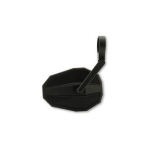 Rétroviseur d'embout de guidon HIGHSIDER smart Straight court - noir