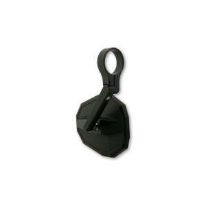 Rétroviseur d'embout de guidon HIGHSIDER smart Straight court - noir