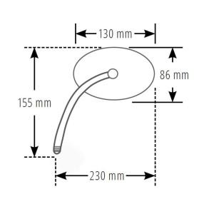 Rétroviseur de guidon HIGHSIDER smart Booster 2  - noir
