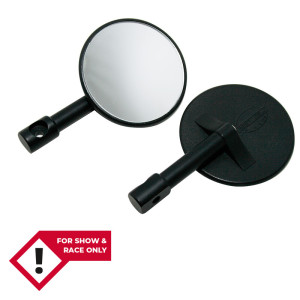 Rétroviseur d'embout de guidon HIGHSIDER smart  rond - noir