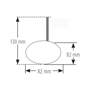Rétroviseur d'embout de guidon HIGHSIDER smart  rond - noir