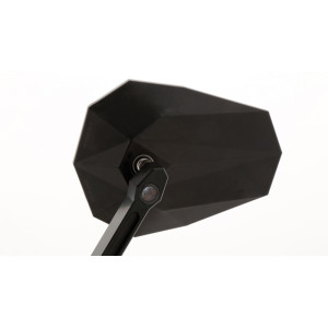 Rétroviseur de guidon HIGHSIDER pro Stealth -X2 avec clignotants LED - noir - la paire