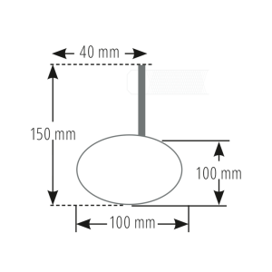 Rétroviseur embout de guidon HIGHSIDER pro Classic - chromé