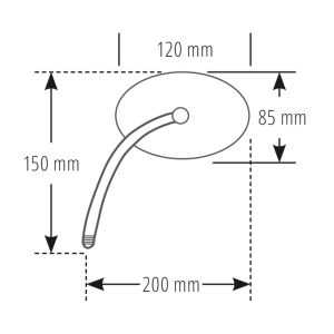 Rétroviseur sur guidon HIGHSIDER pro Ferrara 2 - noir