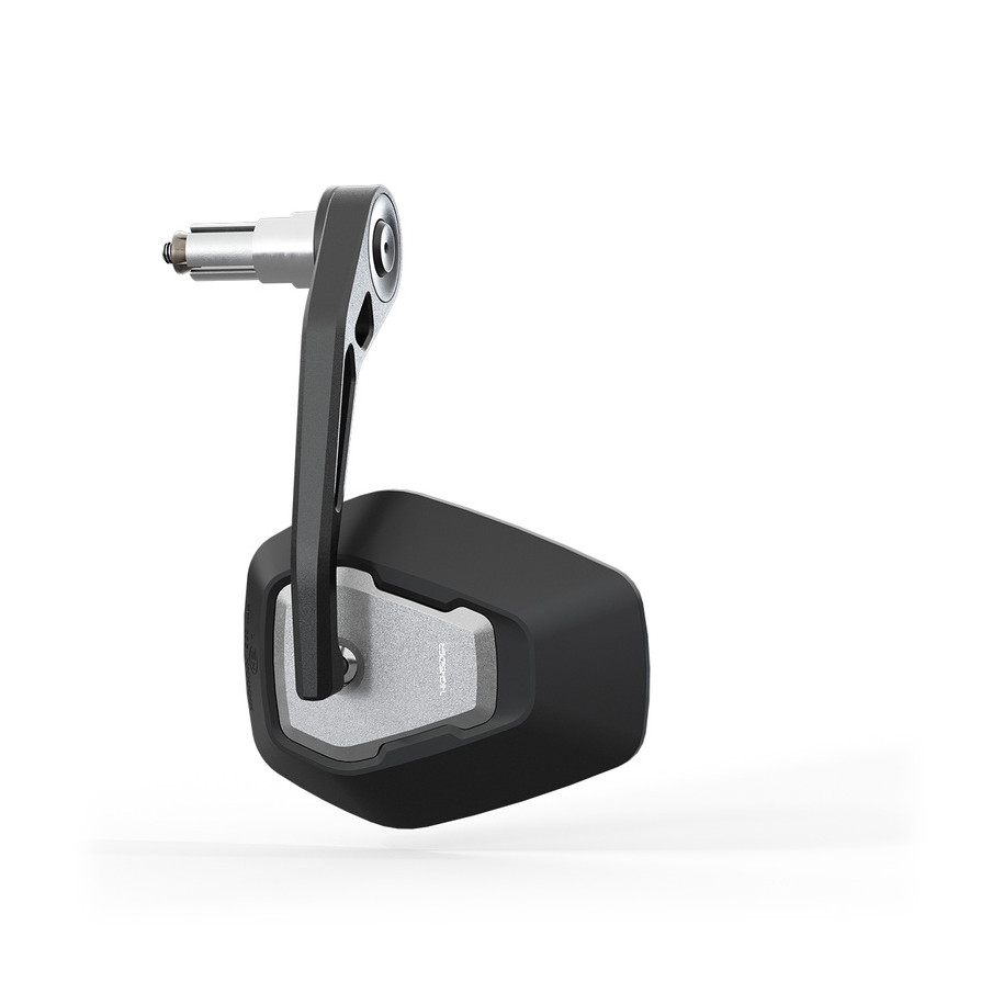 Rétroviseur embout de guidon HIGHSIDER pro Esagano-RS EVO - noir/argent