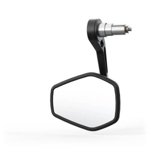 Rétroviseur embout de guidon HIGHSIDER pro Esagano-RS EVO - noir/argent
