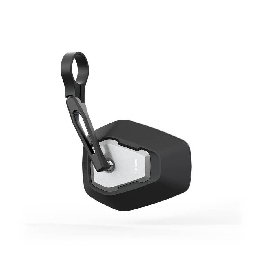 Rétroviseur embout de guidon HIGHSIDER pro Esagano-RS court - noir/argent