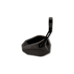 Rétroviseur d'embout de guidon HIGHSIDER pro Victory court - noir - l'unité
