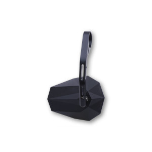 Rétroviseur d'embout de guidon HIGHSIDER pro Stealth-X6 long - noir - l'unité