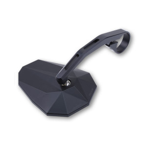 Rétroviseur d'embout de guidon HIGHSIDER pro Stealth-X6 long - noir - l'unité