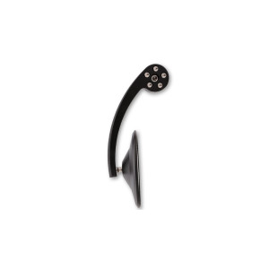 Rétroviseur d'embout de guidon HIGHSIDER pro Montana-Blast  - noir - l'unité