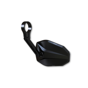 Rétroviseur d'embout de guidon HIGHSIDER pro Victory-Blast court - noir - l'unité