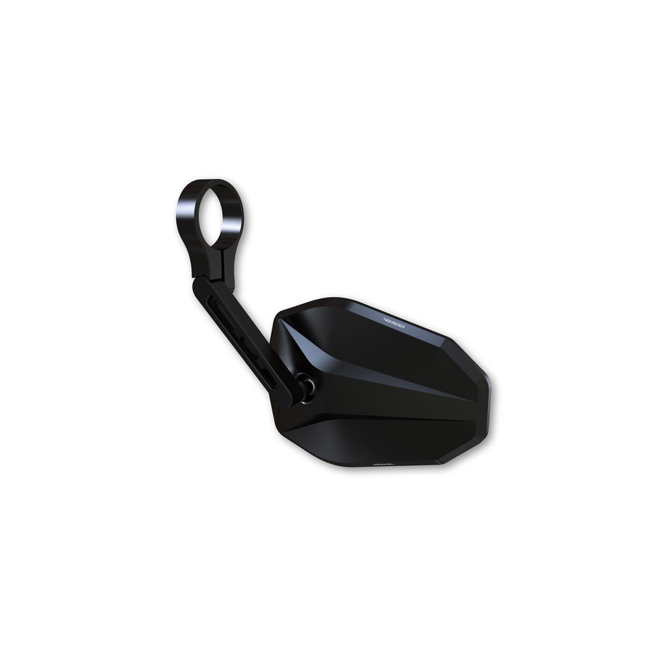 Rétroviseur d'embout de guidon HIGHSIDER pro Victory-Blast court - noir - l'unité