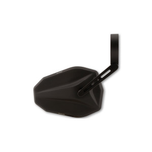 Rétroviseur d'embout de guidon HIGHSIDER pro Victory-Blast court - noir - l'unité