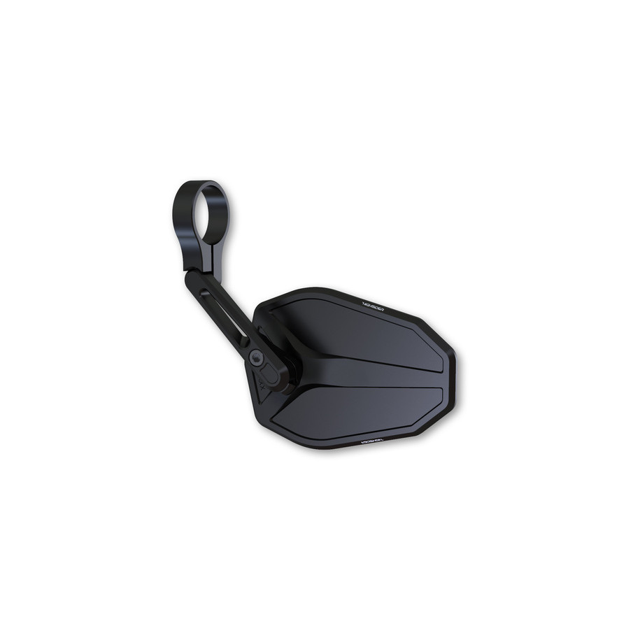 Rétroviseur d'embout de guidon HIGHSIDER pro Victory-Slim court - noir - l'unité