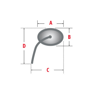 SHIN YO Fairing Mirror Black Suzuki Style, Right (1pc)